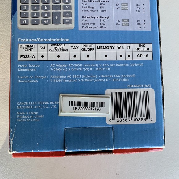 Canon P1-DHIII Scientific Calculator - Picture 12 of 13